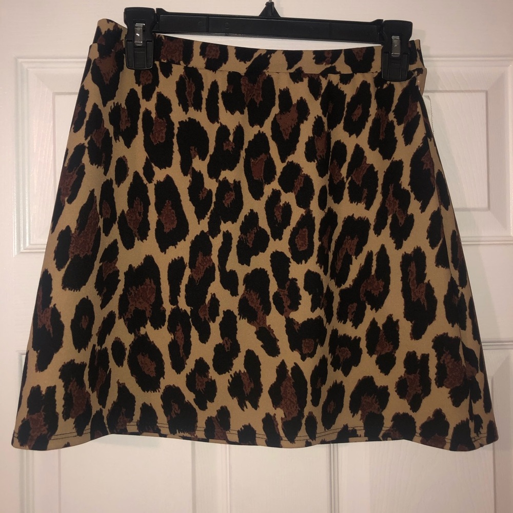 Leopard Print Skirt